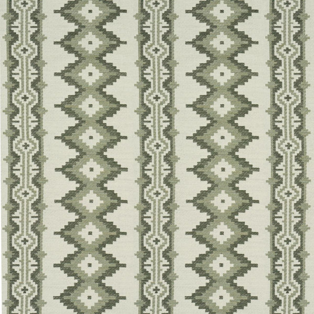 Schumacher Pathway Green Fabric