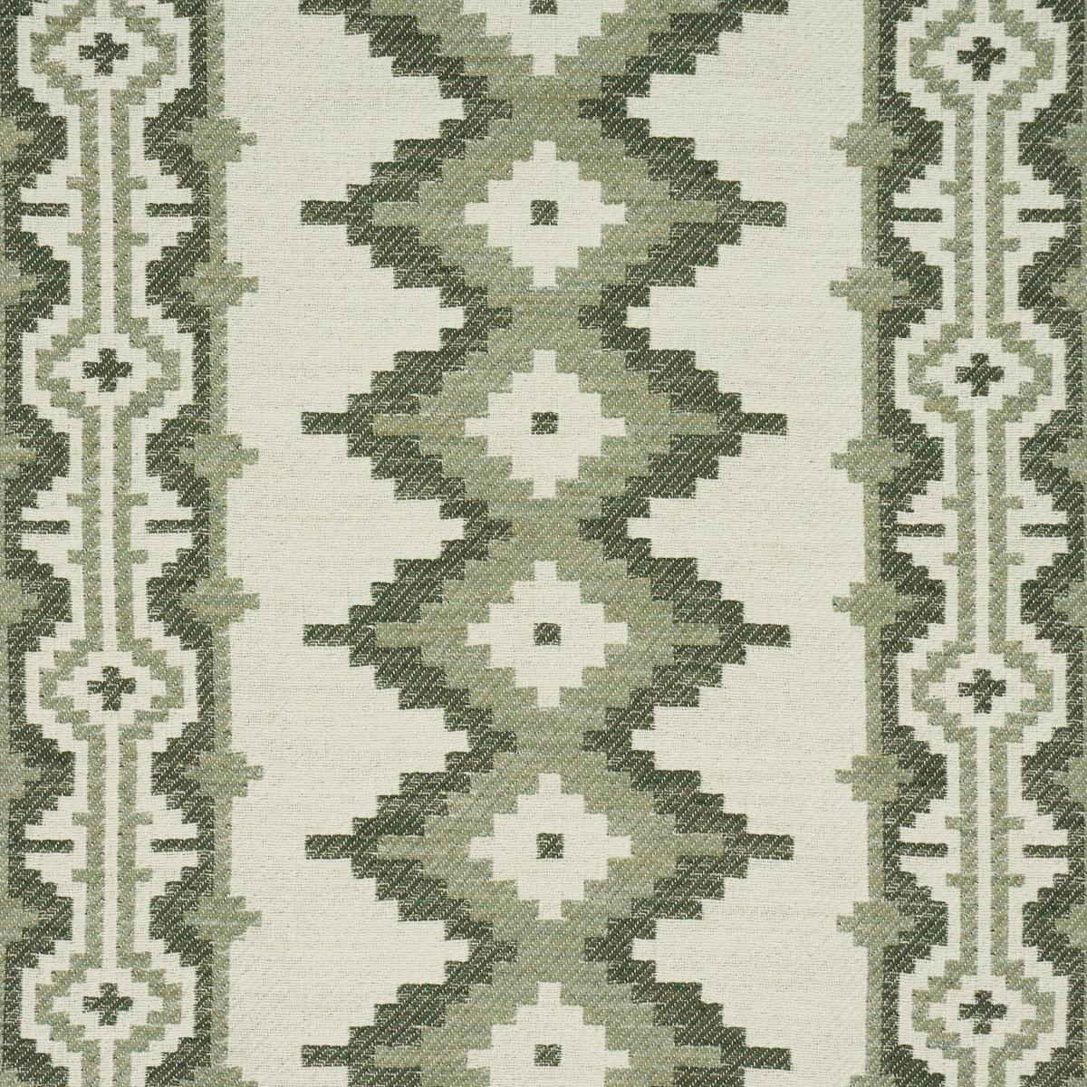 Schumacher Pathway Green Fabric
