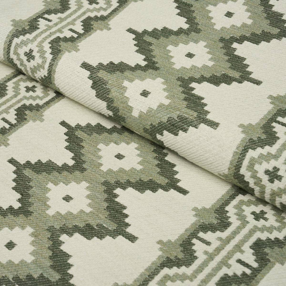 Schumacher Pathway Green Fabric