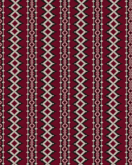 Schumacher Pathway Red Fabric