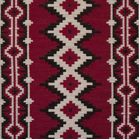 Schumacher Pathway Red Fabric