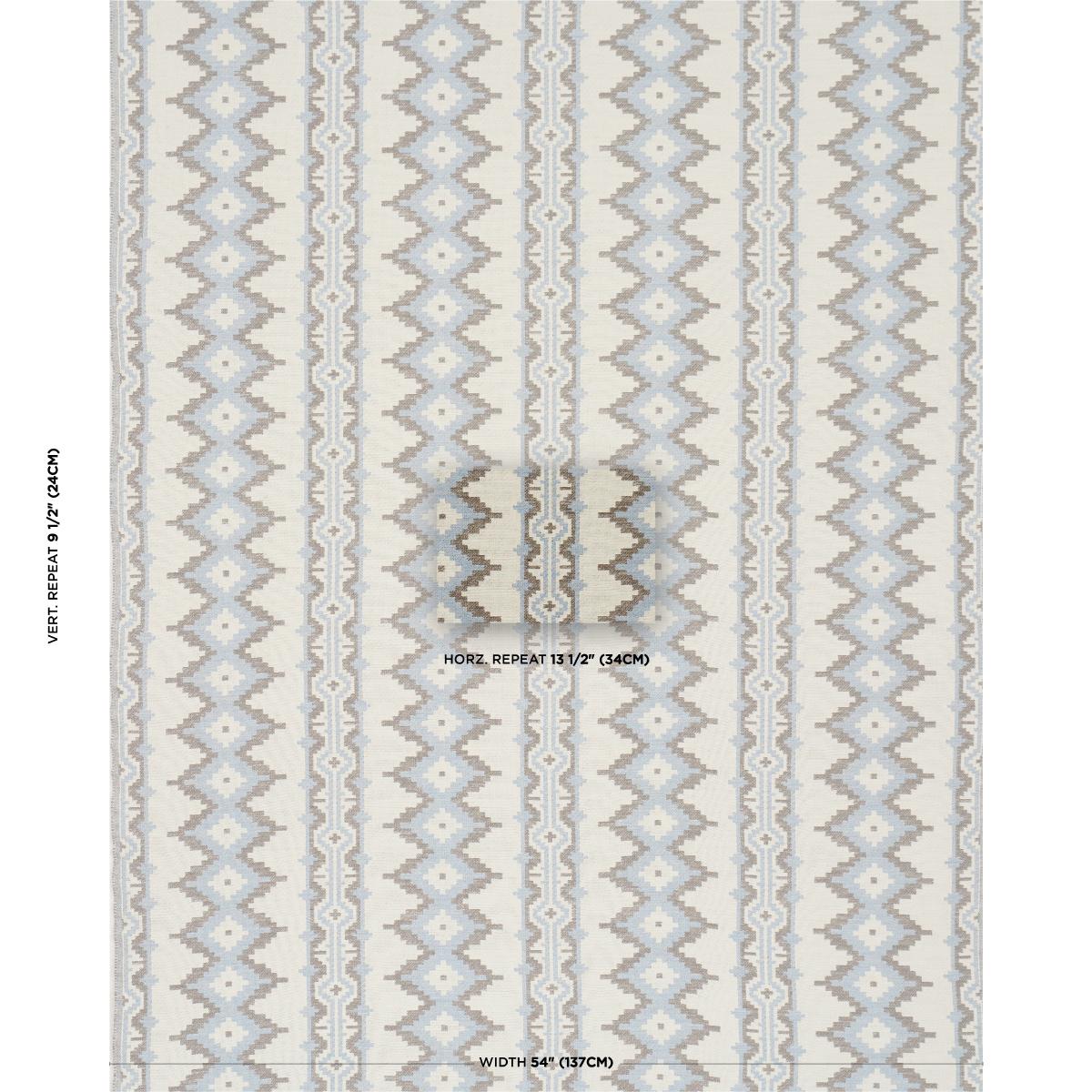 Schumacher Pathway Sky Fabric