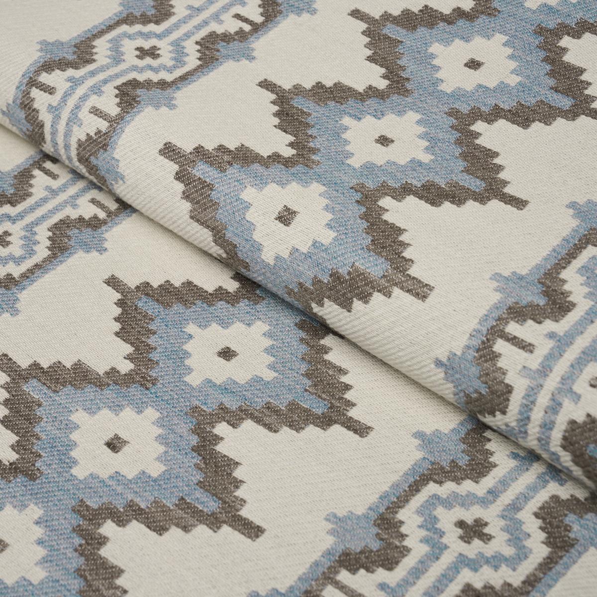 Schumacher Pathway Sky Fabric