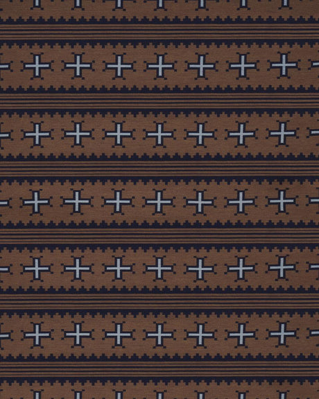 Schumacher Born For Water Terracotta Fabric