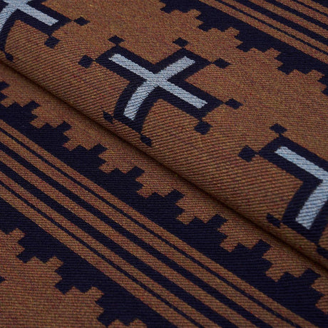 Schumacher Born For Water Terracotta Fabric