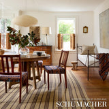 Schumacher Born For Water Terracotta Fabric