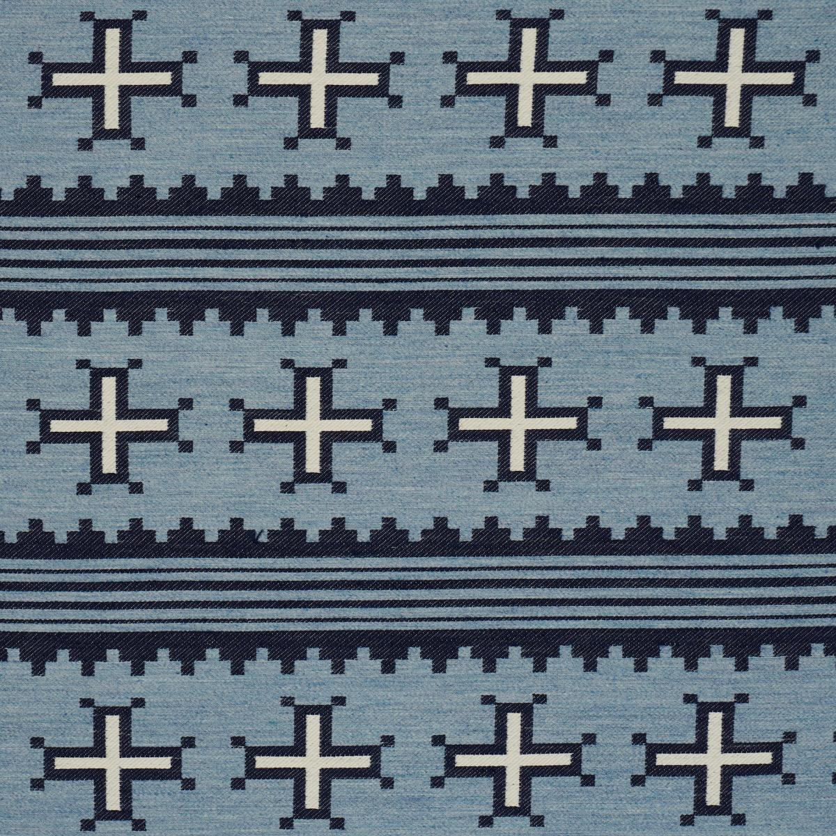 Schumacher Born For Water Sky Fabric