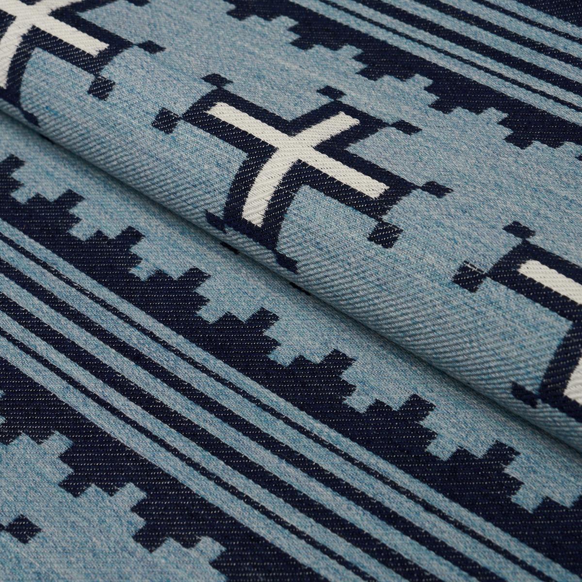 Schumacher Born For Water Sky Fabric
