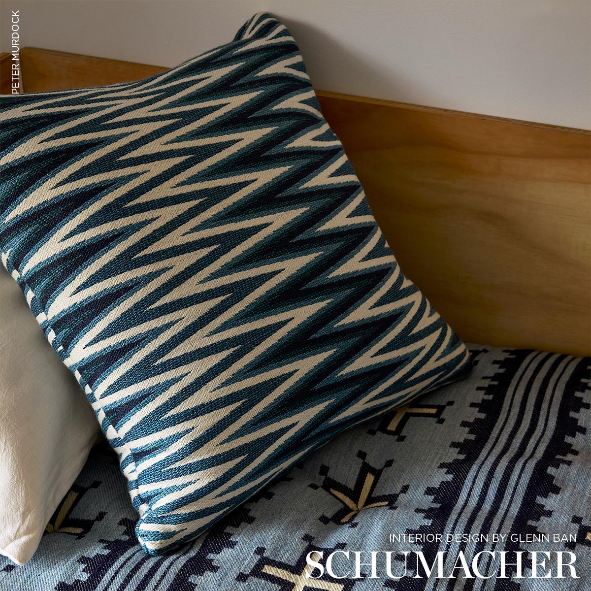 Schumacher Born For Water Sky Fabric