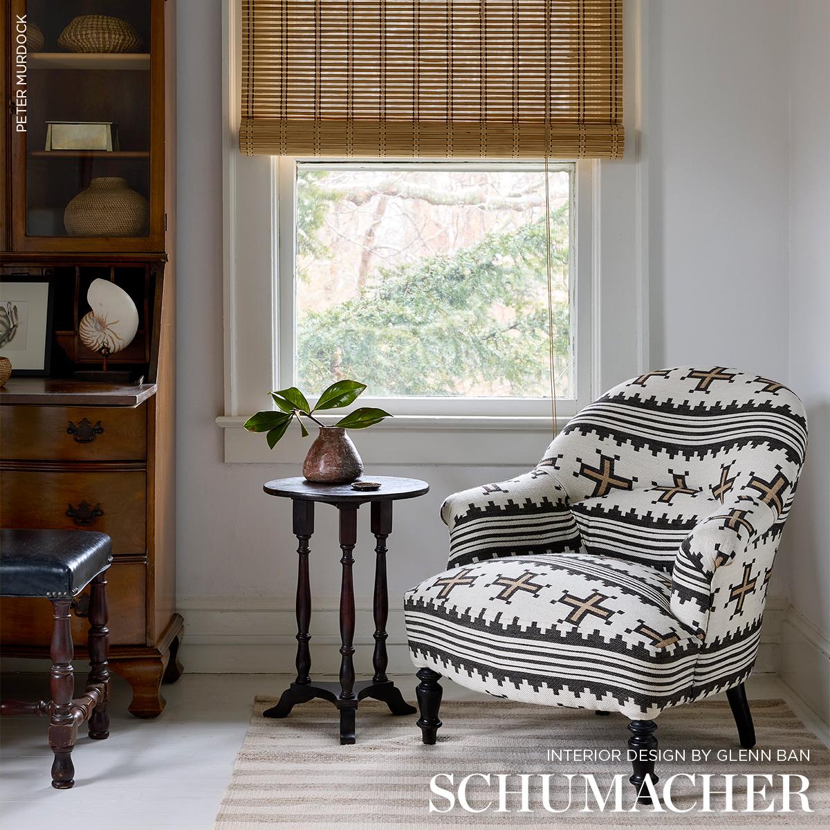 Schumacher Born For Water Neutral Fabric