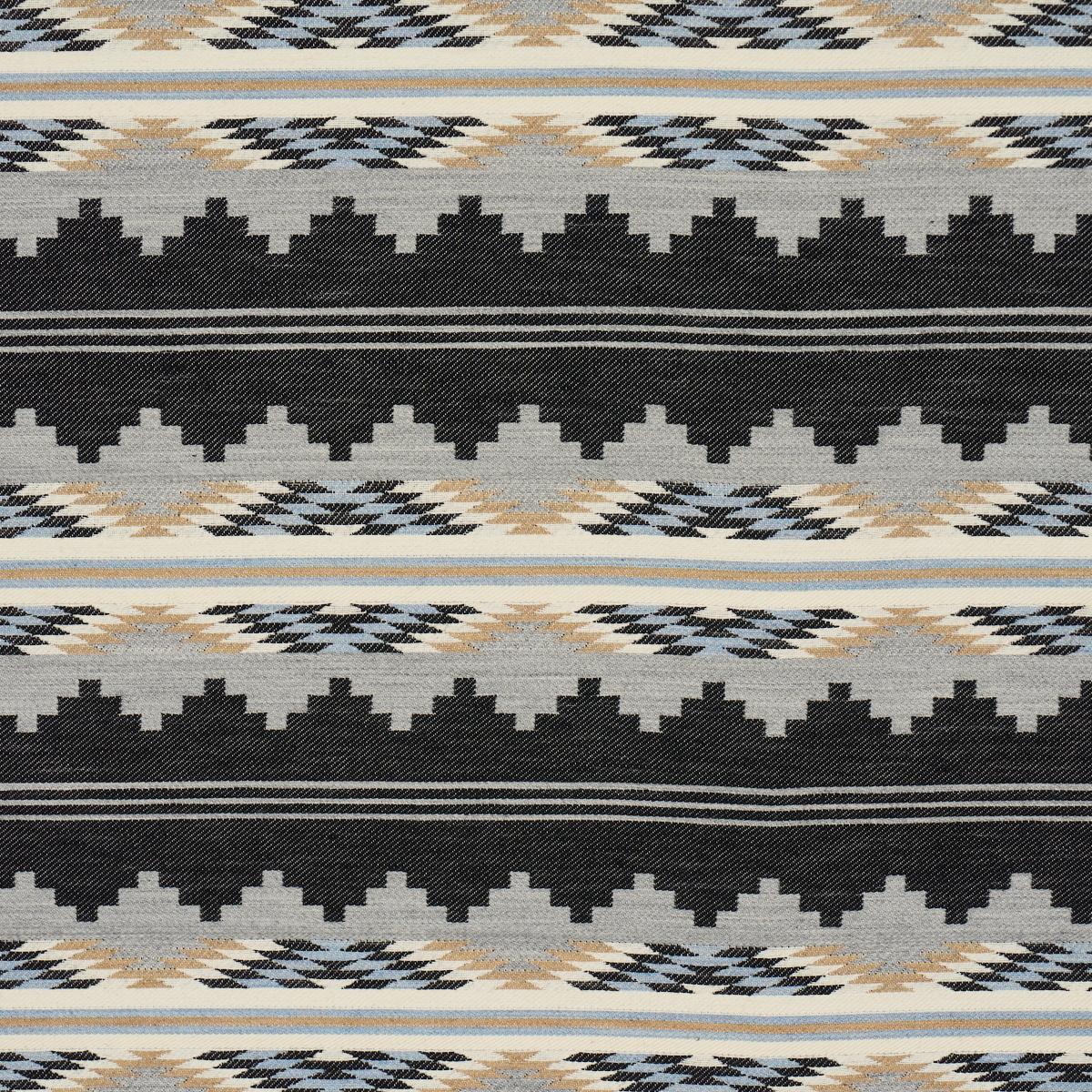 Schumacher Monsoon Navy Fabric