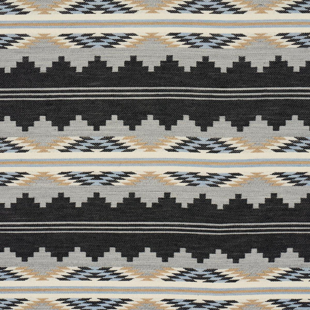 Schumacher Monsoon Navy Fabric