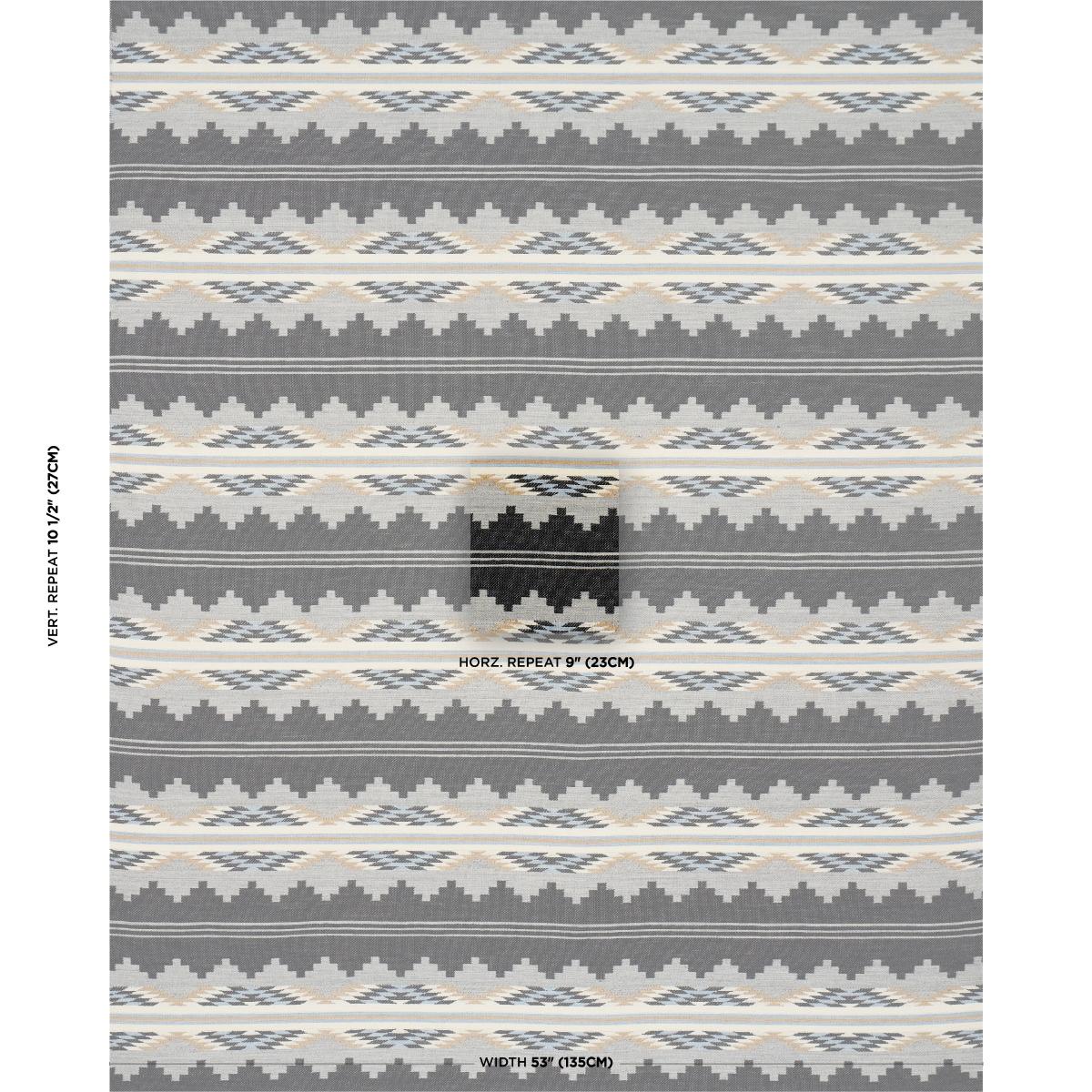 Schumacher Monsoon Navy Fabric
