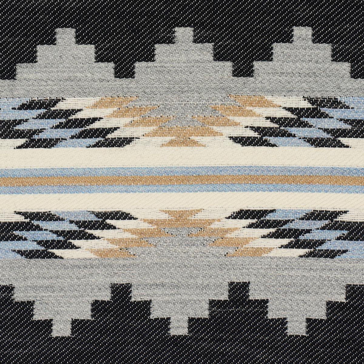 Schumacher Monsoon Navy Fabric