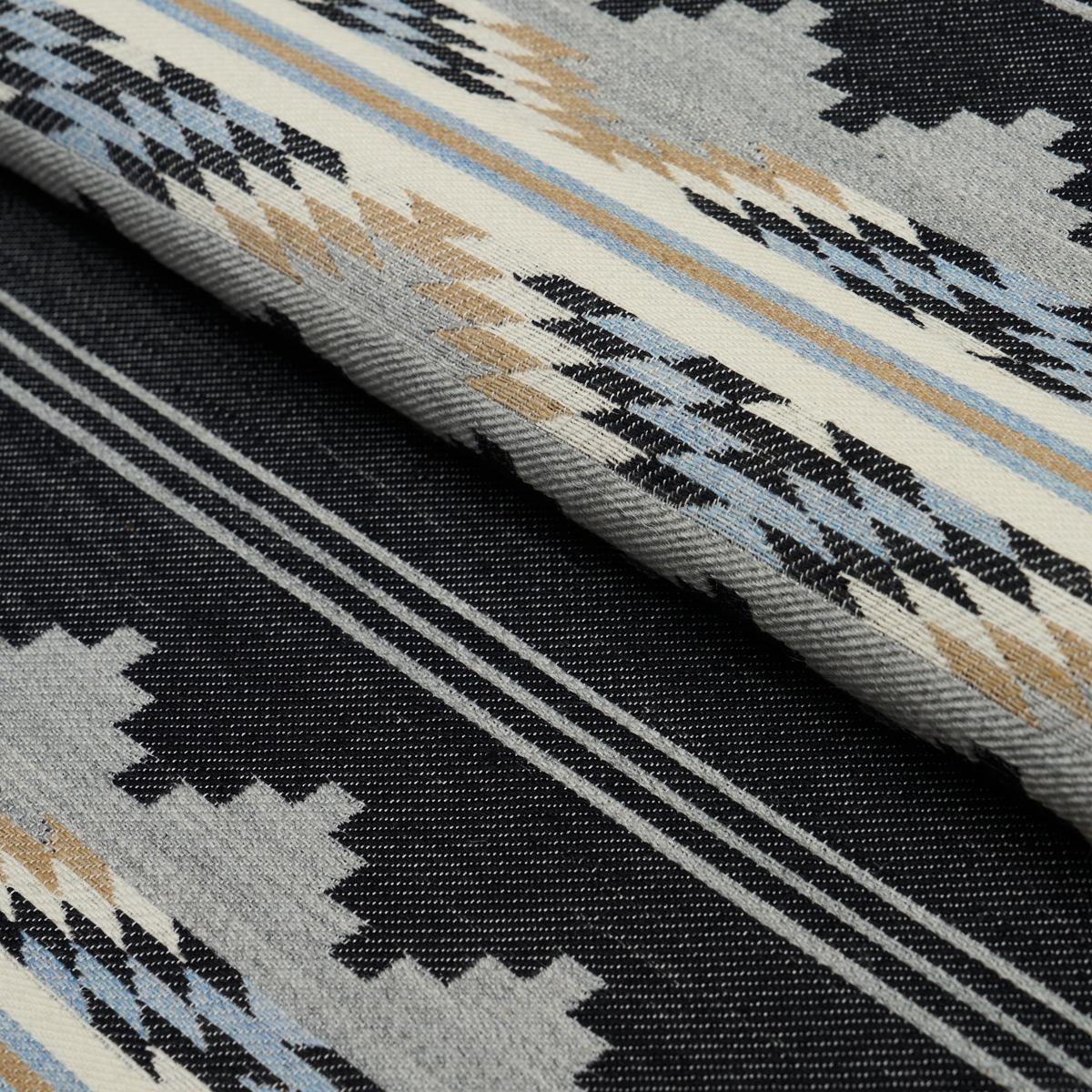Schumacher Monsoon Navy Fabric