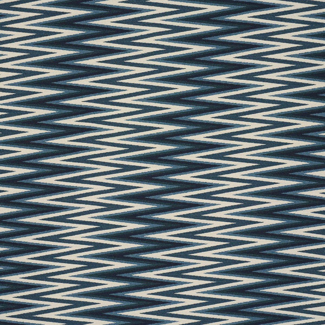 Schumacher Wedge Weave Blue Fabric
