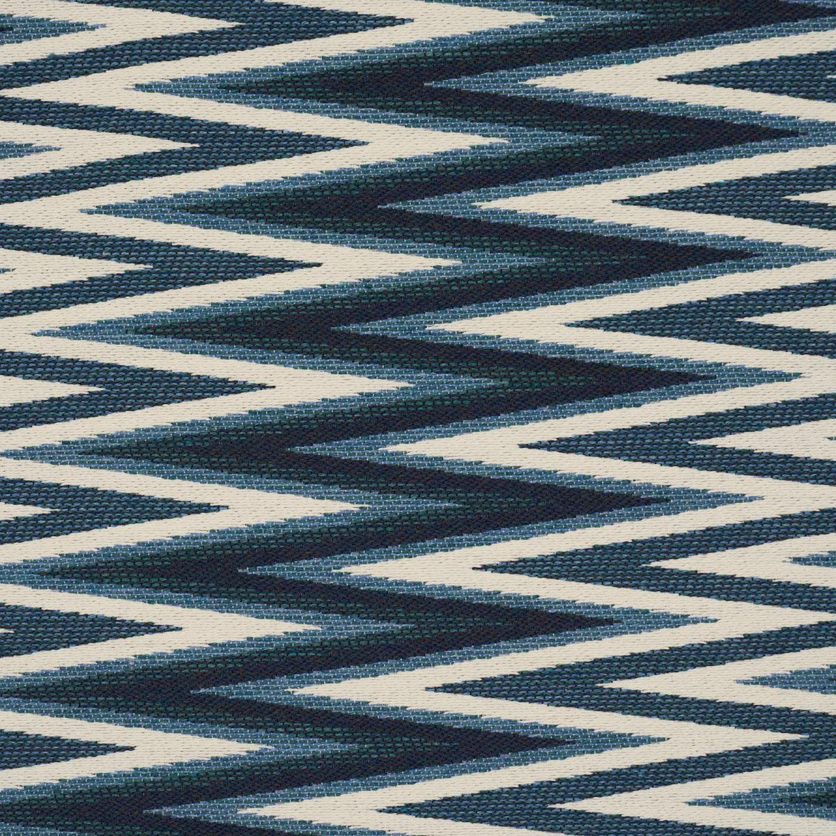 Schumacher Wedge Weave Blue Fabric