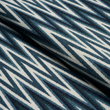 Schumacher Wedge Weave Blue Fabric