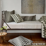 Schumacher Wedge Weave Green Fabric