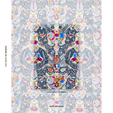 Schumacher Reversible Digital Damask Denim Fabric