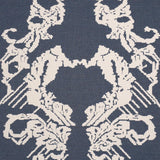 Schumacher Reversible Digital Damask Denim Fabric