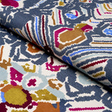 Schumacher Reversible Digital Damask Denim Fabric