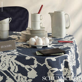 Schumacher Reversible Digital Damask Denim Fabric