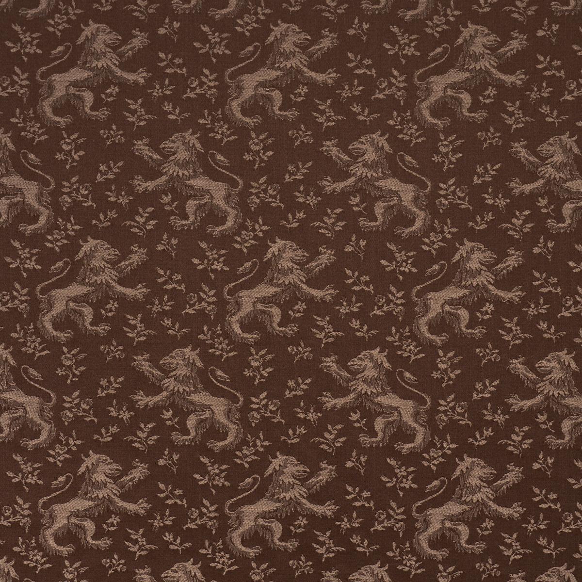 Schumacher Ewan'S Beasts Brown Fabric
