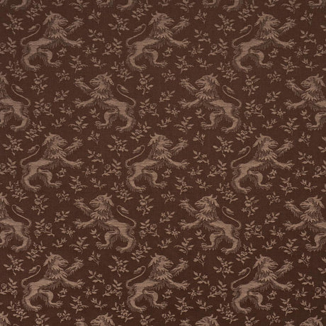 Schumacher Ewan'S Beasts Brown Fabric