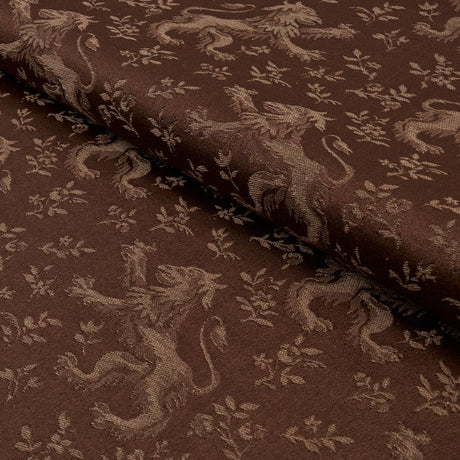 Schumacher Ewan'S Beasts Brown Fabric