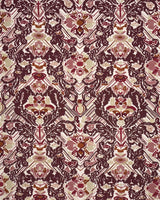 Schumacher Reversible Digital Damask Merlot Fabric