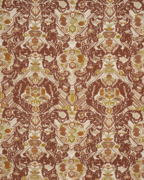 Schumacher Reversible Digital Damask Chartreuse Fabric