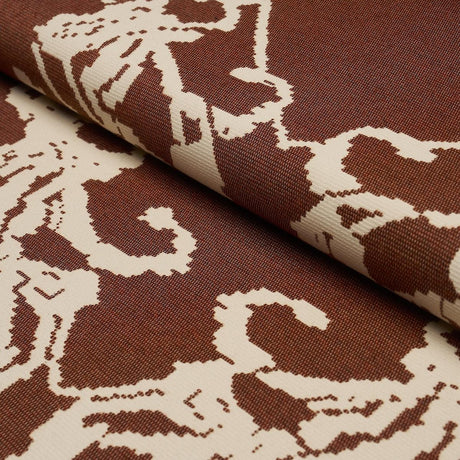 Schumacher Reversible Digital Damask Chartreuse Fabric