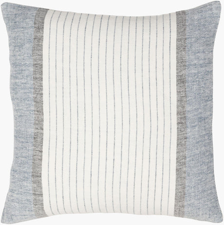 Surya Linen Stripe Buttoned LNB-004 20"L x 20"W Pillow