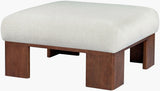 Surya Lunara LURA-001 18"H x 36"W x 36"D Bench/Ottoman/Stool