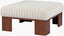 Surya Lunara LURA-002 18"H x 36"W x 36"D Bench/Ottoman/Stool