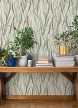 A-Street Prints Springhill Willoughby Green Wallpaper