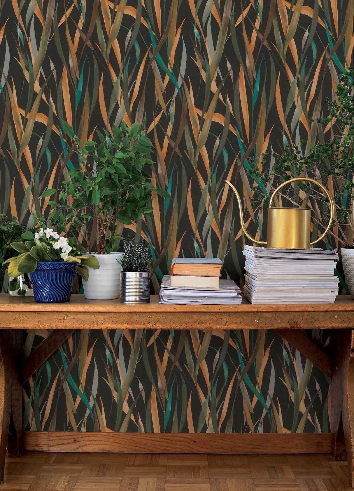 A-Street Prints Springhill Willoughby Black Wallpaper