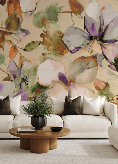 A-Street Prints Springhill Florian Lavender Wallpaper