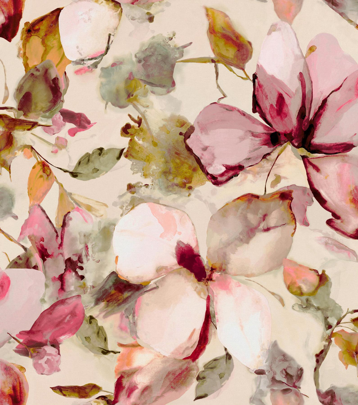 A-Street Prints Springhill Florian Pink Wallpaper