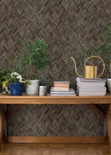 A-Street Prints Springhill Ellery Charcoal Wallpaper