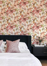 A-Street Prints Springhill Liliana Pink Wallpaper