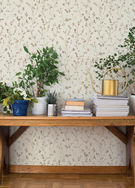 A-Street Prints Springhill Romy Neutral Wallpaper