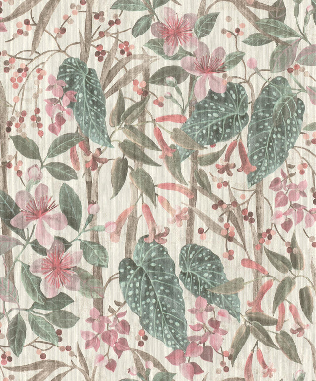 A-Street Prints Springhill Kalina Teal Wallpaper