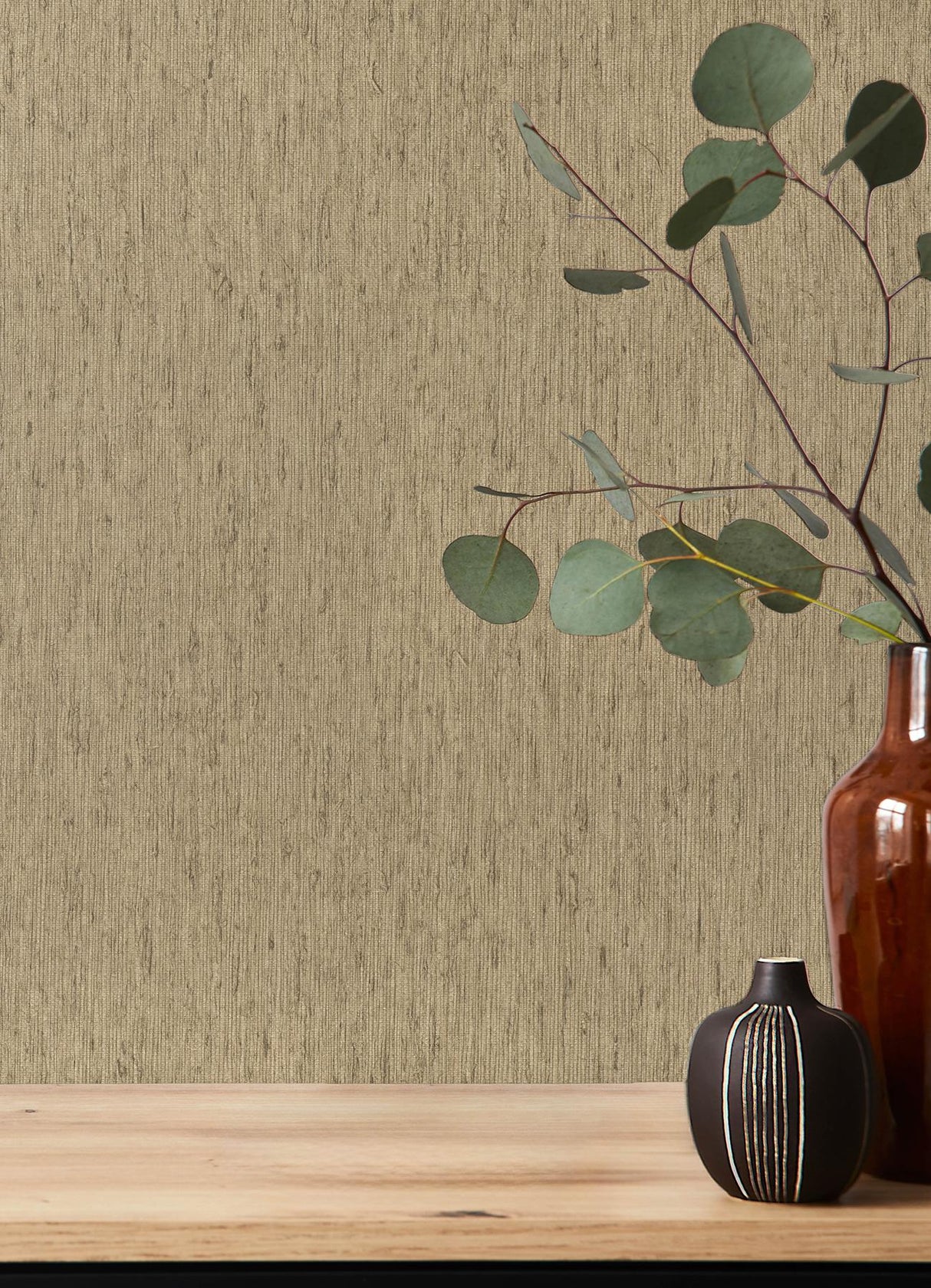 A-Street Prints Springhill Roison Khaki Wallpaper