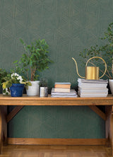 A-Street Prints Springhill Anara Teal Wallpaper