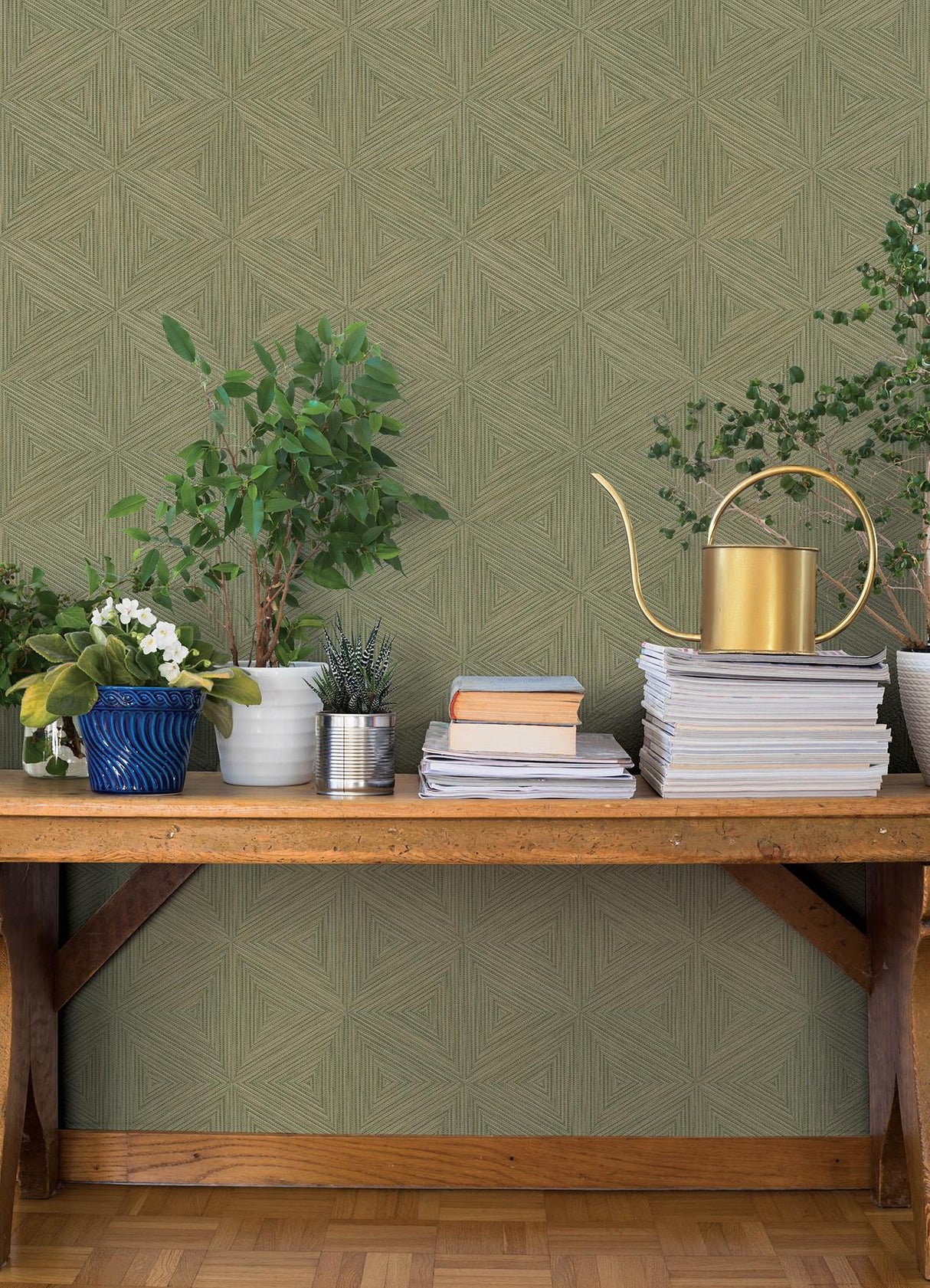 A-Street Prints Springhill Anara Green Wallpaper