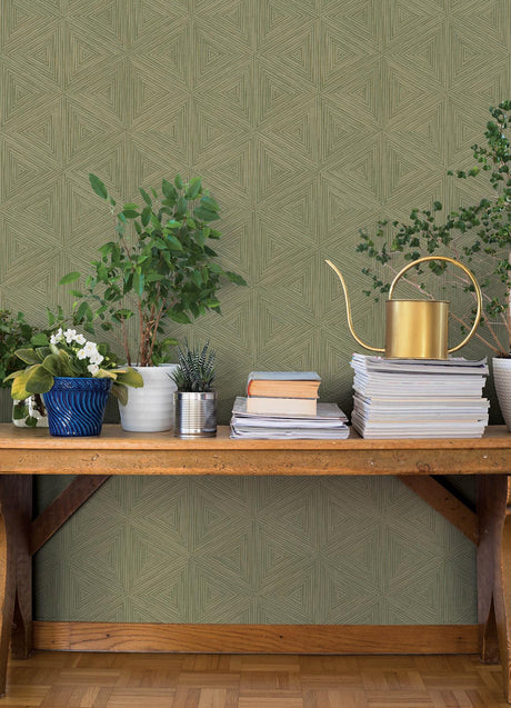 A-Street Prints Springhill Anara Green Wallpaper