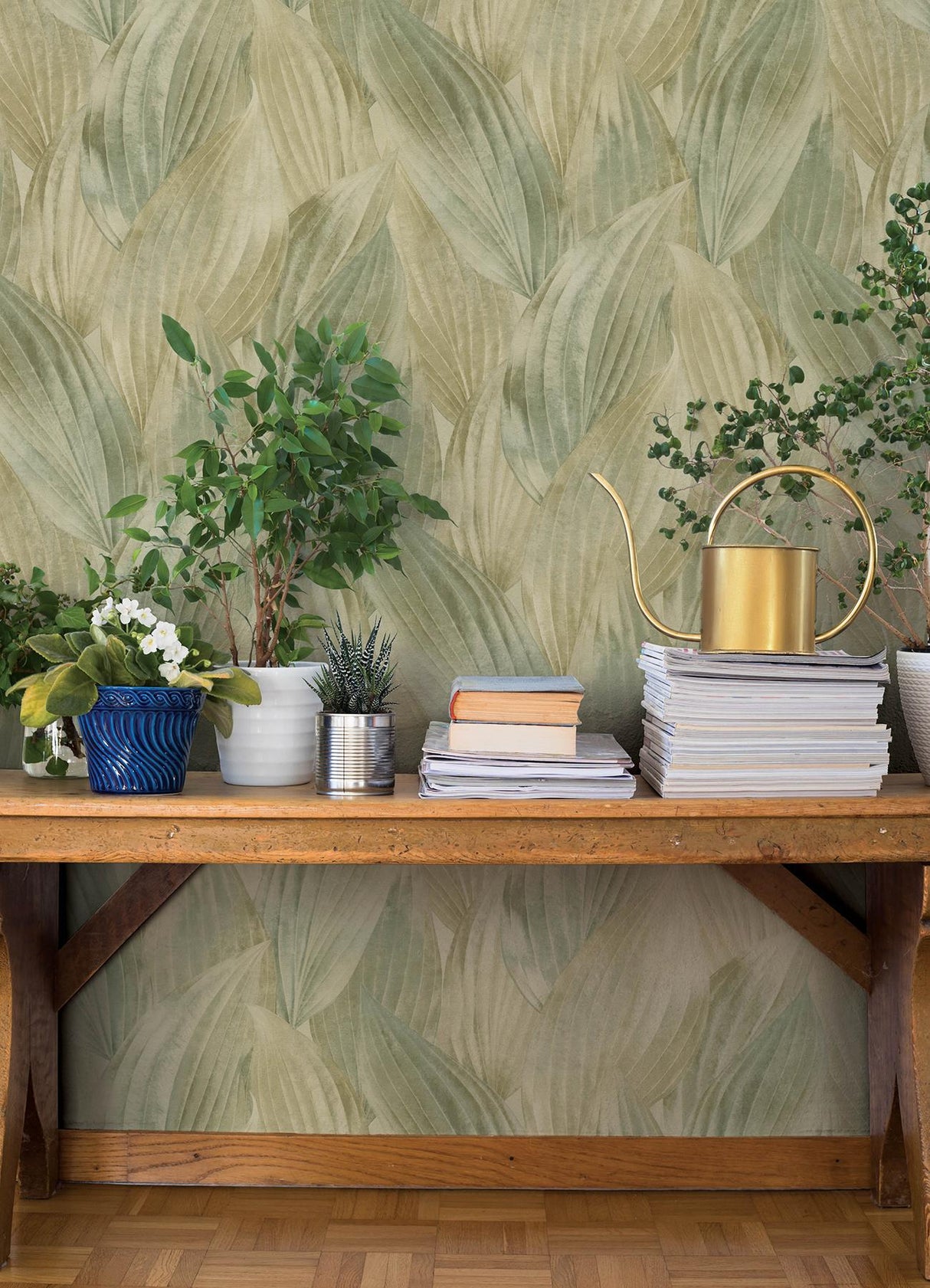A-Street Prints Springhill Melora Green Wallpaper