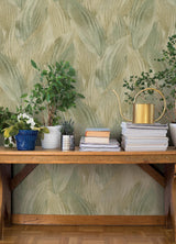 A-Street Prints Springhill Melora Green Wallpaper